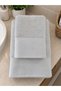 100% Cotton Satin Border Towel Set of 2 50X90 Hand Towel + 70X140 Bath Towel - 2