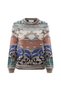 Patterned Crew Neck Knitwear - 6