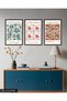Flower Market 3 Piece Wooden Framed Painting Act - 3