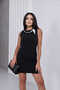 Sleeveless Chain Scarf Knitwear Dress