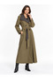 Contrast Detailed Trench Coat - 2