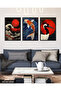 Asian Themed 3 Piece Wooden Framed Painting Act - 4
