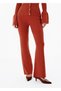High Waist Spanish Flare Tile Knit Trousers - 2