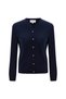 Fine Knit Mine Button Navy Blue Knitwear Cardigan - 6