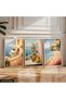 Sea View Balconies 3 Piece Wooden Framed Painting Act - 2