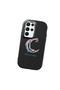 Samsung Galaxy S22 Ultra Compatible Shock-Absorbing Camera Protected Black Silicone Case Moon and Star Pattern - 3