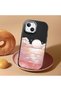 iPhone 13/14 Compatible Shock-Absorbing Black Silicone Case with Camera Protection Sea Sunrise - 2