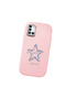 Samsung Galaxy A31 Compatible Shock-Absorbent Camera Protected Pink Silicone Case Star Pattern - 3