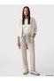 Vizyon New Season Beige Straight Fit Women's Sweatpants