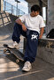 Men's Oversize Sweatpants Printed Loose Elastic Cuffs Streetwear Jogger - 2