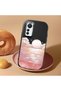 Mi 12 Lite Compatible Shock-Absorbing Camera Protected Black Silicone Case Sunrise at Sea - 2