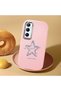 Realme C65 4g Compatible Shock-Absorbing Camera Protected Pink Silicone Case Star Pattern - 2