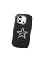 Poco C55 Compatible Shock-Absorbing Camera Protected Black Silicone Case Star Pattern - 3