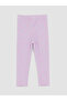 Lilac Girls' Printed Ribbed Leggings - 3