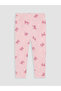 Pink Bow Printed Girls' Tights - 3