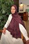 Qq Pattern Ayrobin Floral Jacquard Shawl Plum