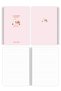 A5 Spiral Cardboard Cover Set of 2 School Notebooks 80 Sheets – 1 Lined + 1 Squared, with Lesson Schedule - 3