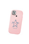 Redmi 9C/10A Compatible Shock-Absorbing Camera Protected Pink Silicone Case Star Pattern - 3