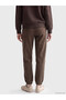 Özmarka New Season Brown Women's Jogger Sweatpants with Elastic Waist - 4