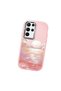 Pink Silicone Case Compatible with Samsung Galaxy S22 Ultra Shock Absorbing Camera Protection Sea Sunrise - 3