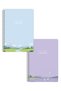 A5 Spiral Cardboard Cover Set of 2 School Notebooks 80 Sheets – 1 Lined + 1 Squared, with Lesson Schedule - 2