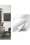 SKY-TOUCH 4PCS 30x30cm Frameless Glass Mirror Tiles – Full Length Wall Mounted for Bedroom, Living Room, Bathroom, Home Office, Door or Gym