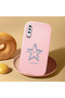 Pink Silicone Case Compatible with Samsung Galaxy A50/A50S/A30S Shock Absorbing Camera Protected Star Pattern - 2