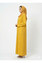 Rizqé Saffron Modest Sunstone Vibrant Yellow Mineral Print Abaya - 2