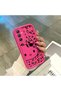 Samsung Galaxy A34 Compatible Pink Red Silicone Leopard Pattern Kitty Case Shockproof Camera Protection - 4