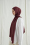 Italian Jacquard Shawl Ring Pattern - Cherry - 3