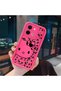 Vivo Y28 4g Compatible Pink Red Silicone Leopard Pattern Kitty Case Shockproof Camera Protection - 3