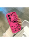 Infinix Note 50 Pro Plus Compatible Pink Red Silicone Leopard Pattern Kitty Case Shockproof Camera Protection - 4