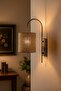 Ratta Wicker Textured Rustic Modern Beige Sconce - 5