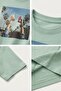 Freedom Printed - Premium Fabric Oversize Men's Short Sleeve T-Shirt Water Green - 7