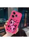 Tecno Pova 6/Pova 6 Pro Compatible Pink Red Silicone Heart Mask Pattern Case Shockproof Camera Protection - 3