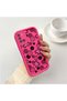 Samsung Galaxy A31 Compatible Pink Red Silicone Flower and Butterfly Pattern Case Shockproof Camera Protection - 2