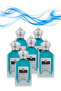 6 قطع عطر أزرق 100 مل