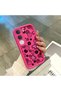 Vivo Y31/Y21D Compatible Pink Red Silicone Flower and Butterfly Pattern Case Shockproof Camera Protection - 4
