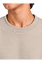 Unisex Children's Stone Color Zero Collar Sweatshirt 100% Cotton 3-Ply Fabric Without Shardons (4-Season) - 4