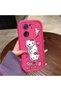 Redmi K60 Ultra Compatible Pink Red Silicone Strawberry Kitty Pattern Case Shockproof Camera Protection
