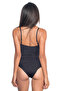 Black Patterned Body Corset - 3