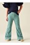Girl's Corduroy Flared Trousers Green