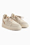 Reni Beige Suede Mesh Detailed Thick Sole Women's Casual Shoes - 3