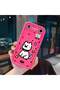 Tecno Pova Slim Compatible Pink Red Silicone Dotted Dog Pattern Case Shockproof Camera Protection - 3