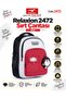 Multi-Compartment School Backpack with Supported Back Design 2472 - with Tablet Compartment and Wallet