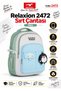 Multi-Compartment School Backpack with Supported Back Design 2472 - with Tablet Compartment and Wallet