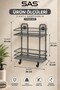 Titan Gray 2-Tier Adhesive Shampoo Holder, No Drilling, Metal Bathroom Shelf, 26 cm - 4