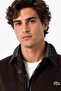 Men's Relaxed Fit Button-Down Linen Shirt Comfortable Cut Velvet Men's Outer Shirt Brown - 3