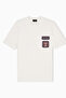 Men's Regular Fit Embroidered Logo Patterned Round Neck Thick Cotton Fabric Short Sleeve White T-Shirt - 6