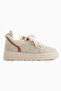 Reni Beige Suede Mesh Detailed Thick Sole Women's Casual Shoes - 2